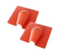 2 x Terracotta BRICK BUSTER / Blow Out Plate 10x10cm Satellite Aerial CableTidy Cover