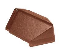 2 x Terracotta Enviro Tile Roof Hip End Cap Slate Lightweight Synthetic Plastic Roofing
