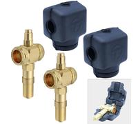 2 x Tesla Heat Pump Premium Anti-Freeze Valve 28mm x 28mm Compression AFV28 with 2 x AFV28SHELL Insulation Shell