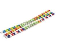2 X The Buzz Strip Blinds for Doors (Traditional Walk-Through Plastic Strips for Insect Control), 90 x 200 cm - Multi-Coloured