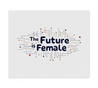 2 x 'The Future Is Female' Microfibre Lens/Glasses Cleaning Cloths (LC00030645)