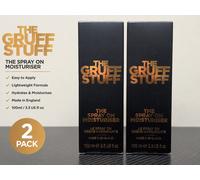 2 x THE GRUFF STUFF The Spray On Moisturiser 100ml Fast Dry