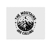2 x 'The Mountains Are Calling' Microfibre Lens/Glasses Cleaning Cloths (LC00027865)