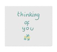 2 x 'Thinking Of You ' Microfibre Lens/Glasses Cleaning Cloths (LC00028246)