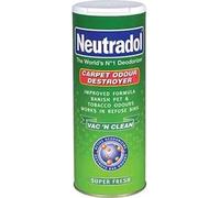 2 x THREE PACKS of Neutradol Carpet Deodoriser Super Fresh 350g