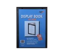 Tiger Pocket Presentation Display Book 20 A5 Pockets – Pack of 2 – Black