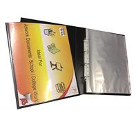 2 X Tiger A3 deluxe portrait 4-D ring binder folder file art black presentation portfolio + 5 sleeves