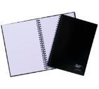 2 X Tiger A5 spiral plain notebook with hard cover