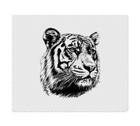 2 x 'Tiger Head' Microfibre Lens/Glasses Cleaning Cloths (LC00031096)