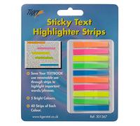 2 X Tiger sticky text highlighter strips