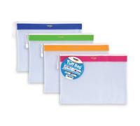 2 X Tiger tuff bag foolscap A4+ size BRITE colours x 1 single bag