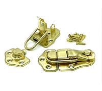 2 x Toggle Catches 80mm Large Brass Plated Flight case Latch Chest Lockable clamp Catch