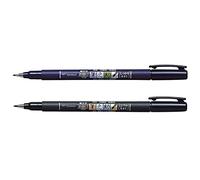 2 x Tombow brush pens Fudenosuke, hard and soft tip, ink colour: black