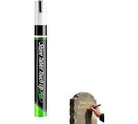 2 x Tombstone Marker Pen for Refreshing Faded Grave Inscriptions, Tombstone Colour Pen, Waterproof Stone Repairing Pen, High Coverage for Grave Letters and Memorial Inscriptions (Black)