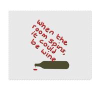 2 x 'Too Much Wine' Microfibre Lens/Glasses Cleaning Cloths (LC00030574)
