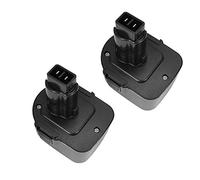 2 x Tool Ni-MH Battery 12 V 3300 mAh Replacement for Würth 700900320, Black & Decker PS130 CD FS FSL HP MT PS A9252 A9275 A9266, ELU EZWA49 EZWA50 EZWA57 EZWA60 EZWA61 Rems 571510 571510 R12 571513