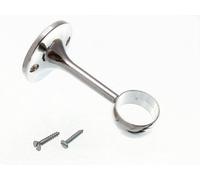 2 x Towel Rail Centre Rod Support Brackets 25MM Chrome Plated CP