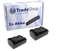 2 x Trade-Shop Camera Li-Ion Battery 1000 mAh Compatible with Sony HDR-HC9E HDR-PJ220E HDR-PJ320E HDR-PJ330E HDR-PJ410 HDR-PJ530E HDR-PJ620 HDR-PJ810E