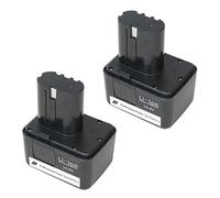 2 x Trade-Shop Li-Ion Battery, 14.4 V / 2000 mAh / 28.8 Wh Compatible with Würth Cordless Blind Riveter ANG 14 ANG14 Rivet Nut Device ANG 310 ANG310 Replaces 070091513, 070091526, G14