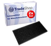 2 x Trade-Shop Sponge Filter / Foam Filter / Post Motor Filter Compatible with Gorenje D1E72 D7465J DS94ILS/I DE82 D85F66NB DA82IL D2A92IL D8665N D8ECO