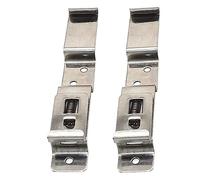 2 x Trailer Number Plate Clips Holders Spring Loaded Stainless Steel LMX1867 by NANDEYIBI