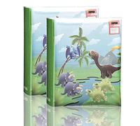 2 x Travel/Holiday Destinations/Memory Photo/Picture Album with Memo Writing Area and Decorative Vintage/Text Design on Front to Fit 200 6 X 4'' / 15 x 10 cm Photos by Arpan (Dinosaurs Design)