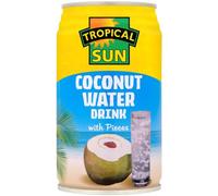 2 x Tropical Sun Coconut Water with Pieces 12 x 330ml
