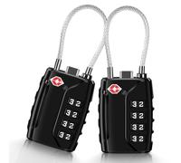 2 x TSA Luggage Locks, 4 Digit Suitcase Lock Combination Lock Padlock, TSA Lock with Combination Code for Suitcase, Luggage Bag, Locker