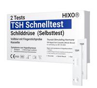 2 x TSH test hypothyroidism - home - control of thyroid hormone (TSH) - self-test blood from fingertips - in 10 minutes - without laboratory analysis - early detection home test