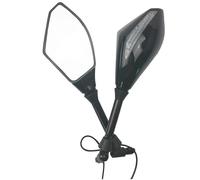 2 X Turn Lights Side Mirrors With Signal Indicator 10mm Motorcycle Rearview Mirror For CLVCCZTZGW(Rear Mirrors)