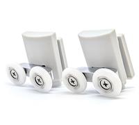 2 x Twin Bottom Shower Door Rollers/Runners/Wheel Diameter 21mm ME1