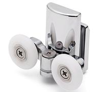 2 x Twin Bottom Zinc Alloy Shower Door Rollers/Runners 25mm Wheel Dia L067 8mm