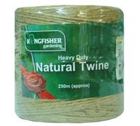 2 X TWINE, HEAVY DUTY NATURAL, 250M HDNT250 By KINGFISHER & Best Price Square