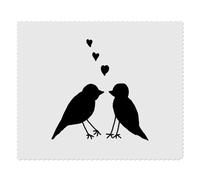 2 x 'Two Birds Serenading Each Other' Microfibre Lens/Glasses Cleaning Cloths (LC00031819)