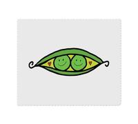 2 x 'Two Happy Peas in a Pod' Microfibre Lens/Glasses Cleaning Cloths (LC00029083)