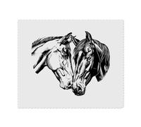 2 x 'Two Horses' Microfibre Lens/Glasses Cleaning Cloths (LC00026175)