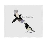 2 x 'Two Magpies Be Lucky ' Microfibre Lens/Glasses Cleaning Cloths (LC00026952)
