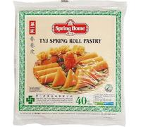 2 x TYJ Spring Roll Pastry (2 x 8"). 80 Sheets. For Spring Rolls, Gyoza, dumpling wrappers, skins, wontons (2 x 8 inch)