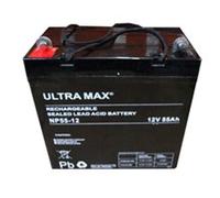 2 X ULTRA MAX 12V 55Ah AGM PRIDE BOXTER MOBILITY SCOOTER WHEELCHAIR BATTERIES