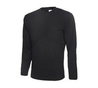 2 X UNEEK Long Sleeve T-Shirt 100% UC314 Classic Cotton Casual Workwear Tee Top