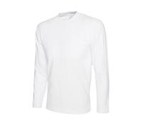 2 X UNEEK Long Sleeve T-Shirt 100% UC314 Classic Cotton Casual Workwear Tee Top