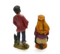 2 X UNIT FIGURE CAGANER RESIN AND PISE THE MAN WHO MAKES Urinate. Hidden 10.5 cm Nativity Scene, The Man Pooping. Figurine Shitting. Nativity Scene, Figures, Jesus. 3 Kings. Shepherd Medndo