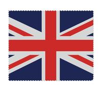 2 x 'United Kingdom Union Jack' Microfibre Lens/Glasses Cleaning Cloths (LC00023090)