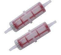 2 x Universal Petrol Inline Fuel Filter for 8-10 mm Pipes