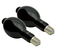 2 x UV lamp cannon flood 400w E40 bulb DJ disco rave blacklight black light
