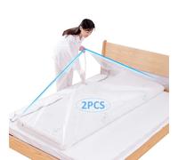 2 x Vacuum Bag for Mattress, Vacuum Blankets - Mattress Cover, with Double Zipper, Mattress Protector - Reusable Space Saving Including (86.7 x 39.4 Inches) (220 x 100 cm)