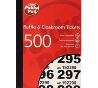 2 x Value Cloakroom Numbered Raffle Ticket Book