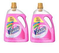 Vanish 2 x Gold Oxi Action Gel Stain Remover Fabric Clothes Colour Safe 2250ml