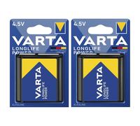 2 x VARTA 3LR12 Long Life POWER Alkaline 4.5V Flat Battery - 3R12 V4912 MN1203