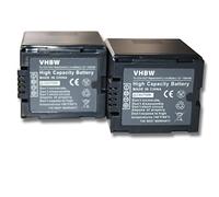 2 x vhbw 1500mAh CAMCORDER BATTERY for camera Panasonic VDR-D100, VDR-D150, VDR-D160, VDR-D220, VDR-D250, VDR-D300, VDR-D310, VDR-M30, VDR-M50